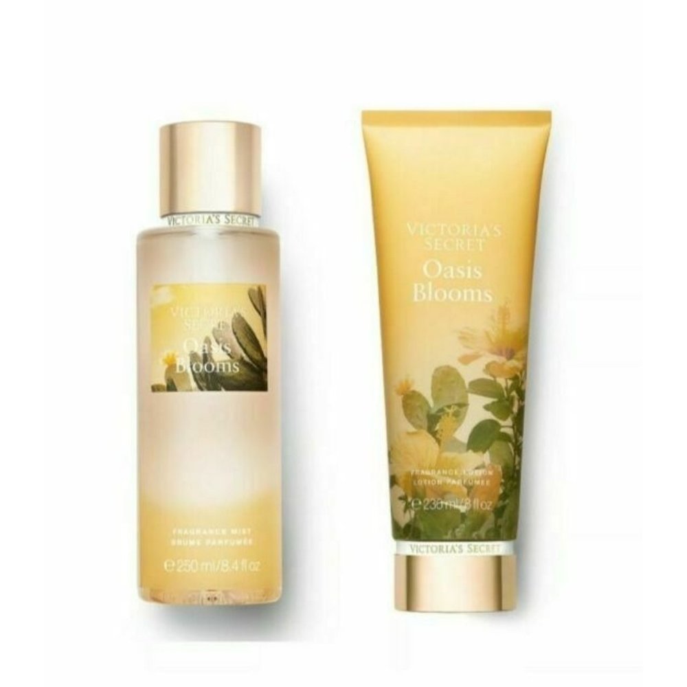 Victoria’s Secret Limited Edition Oasis Blooms Set Lotion And Mist New Citrus